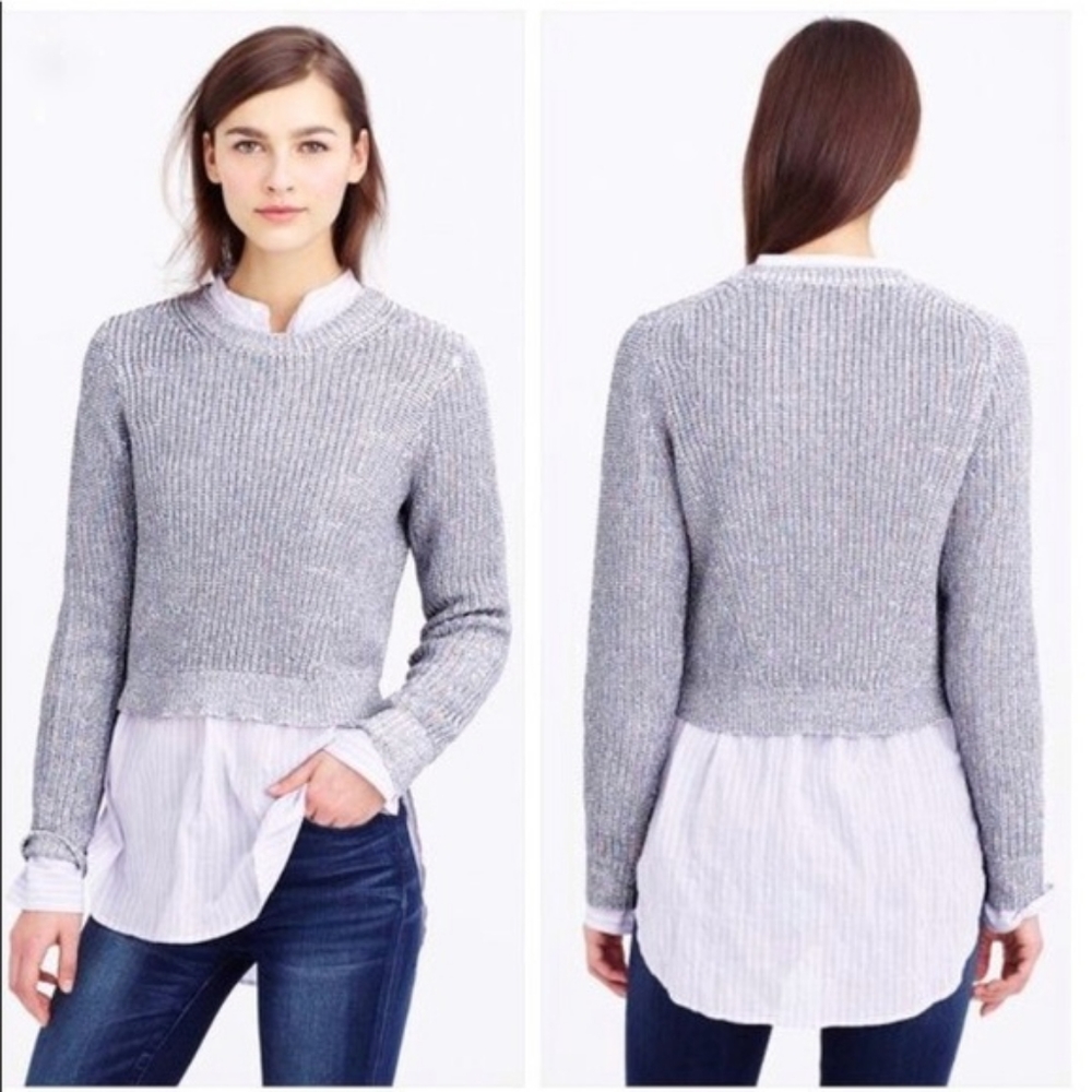 J. Crew Metallic Sweater